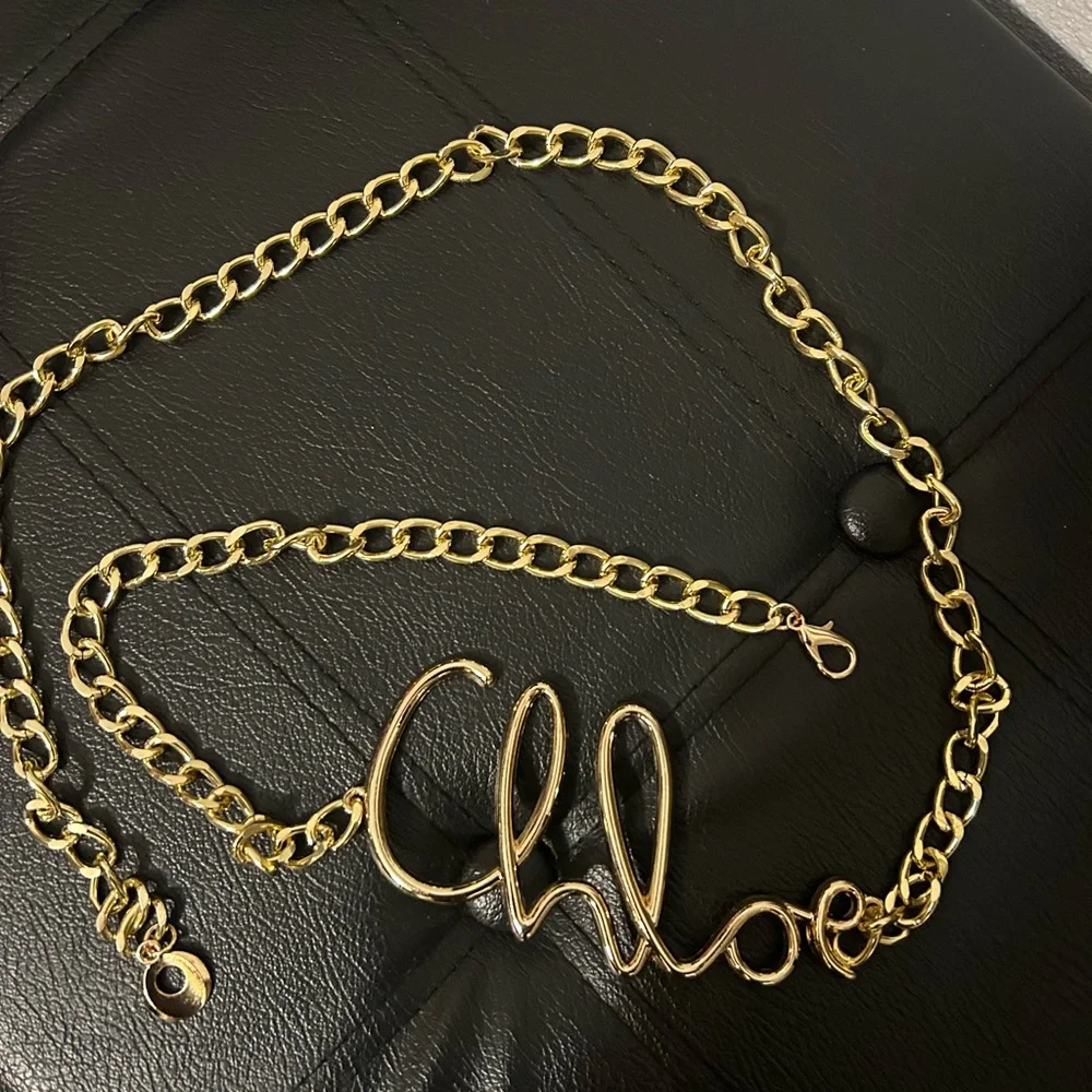 Chloe gold plated chain belt - Picture 4 of 4